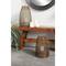 Gold Iron Modern Candle Holder Lantern, 16" x 9" x 9"